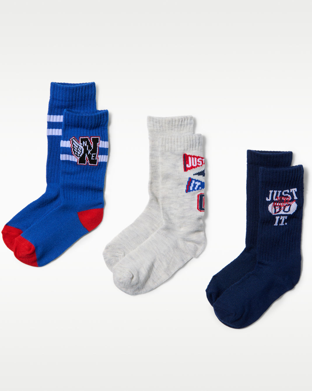 Calcetas multideportes para niños (3 pares) Nike - Royal juego