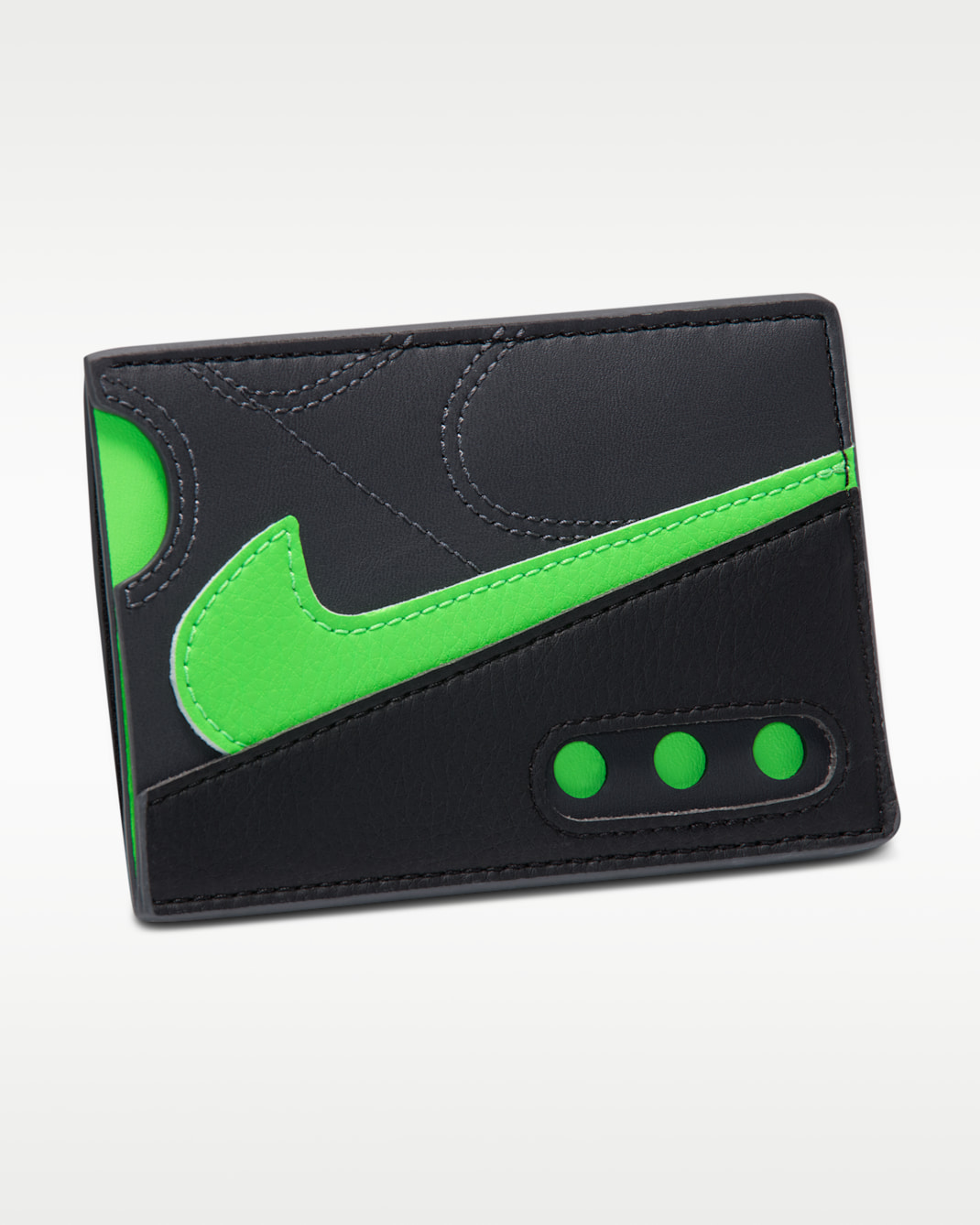 나이키 아이콘 에어맥스 90 카드 지갑 - 앤트러사이트/블랙/그린 스트라이크