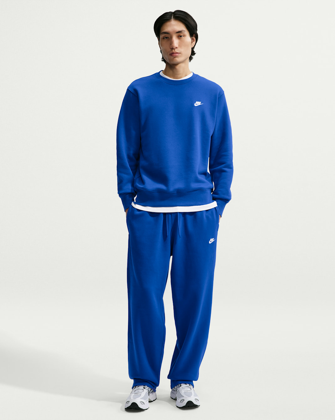 Nike Club Men's Open-Hem Fleece Pants - Old Royal/Old Royal/White