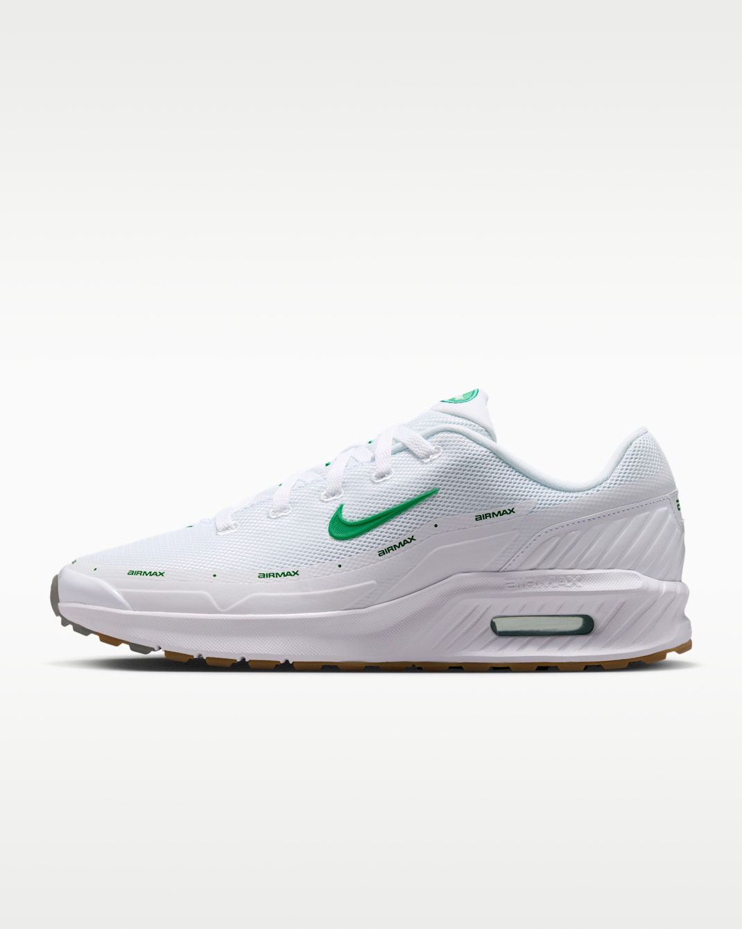 Nike Air Max Bia Men's Shoes - White/Gum Medium Brown/Emerald Green