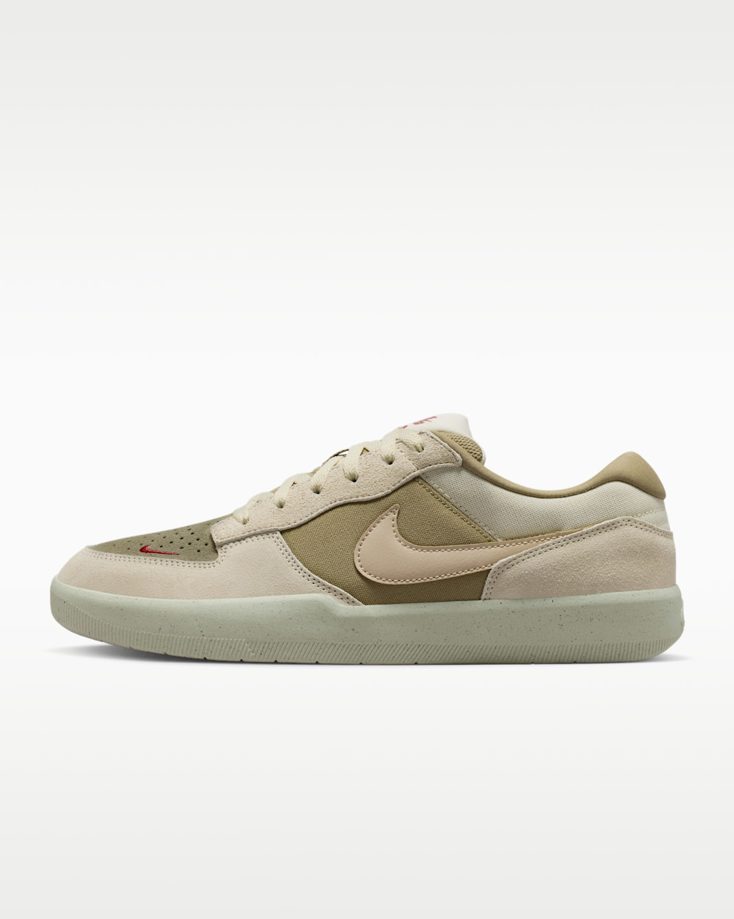 Nike SB Force 58 Skate Shoes - Coconut Milk/Neutral Olive/University Red/Linen