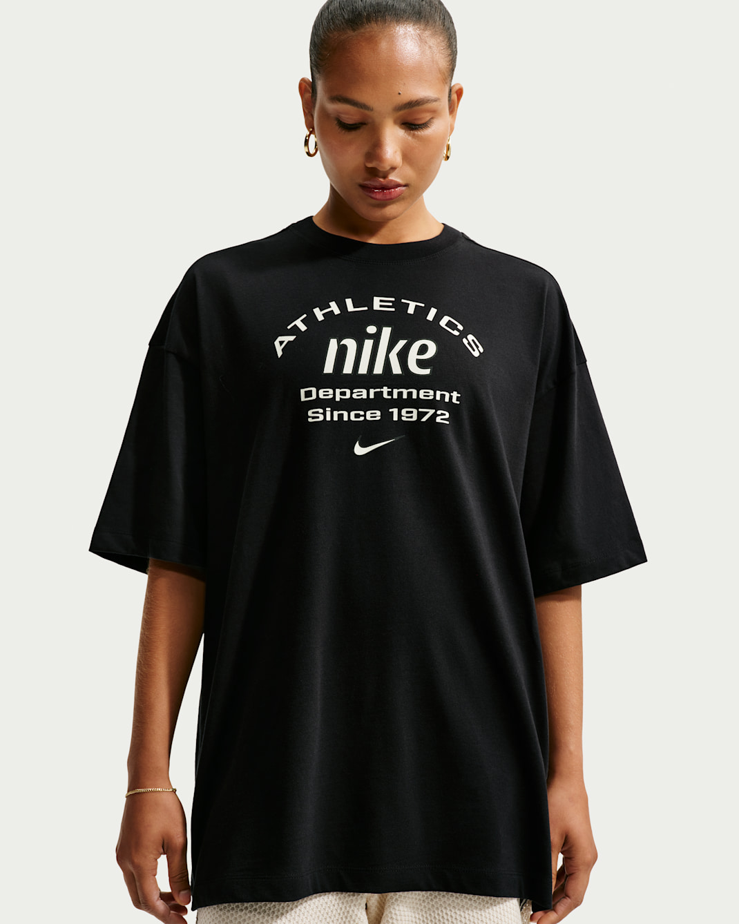Nike Sportswear ekstra stor T-skjorte til dame - Svart