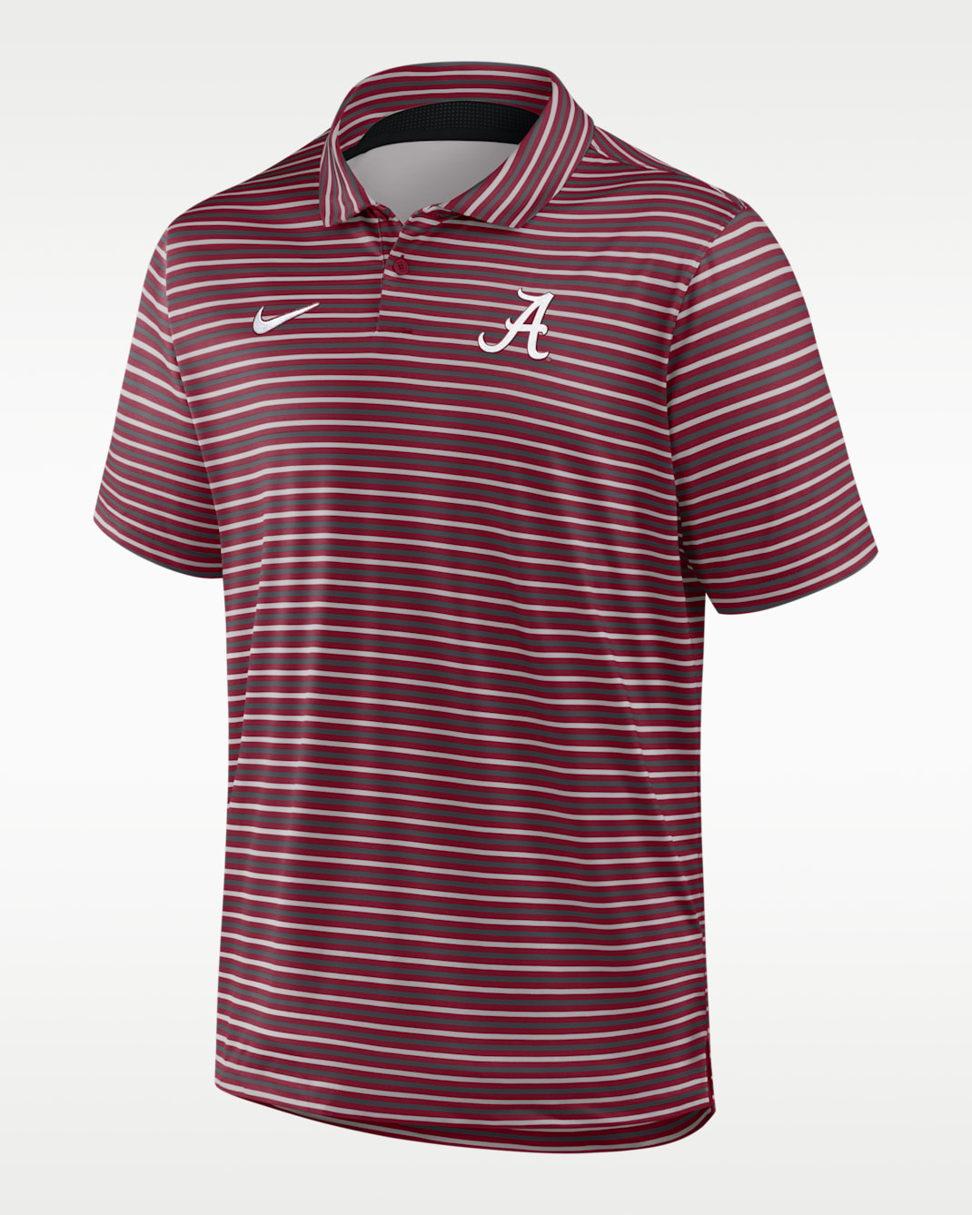 Alabama Tour Stripe Men's Nike Dri-FIT College Polo - Crimson