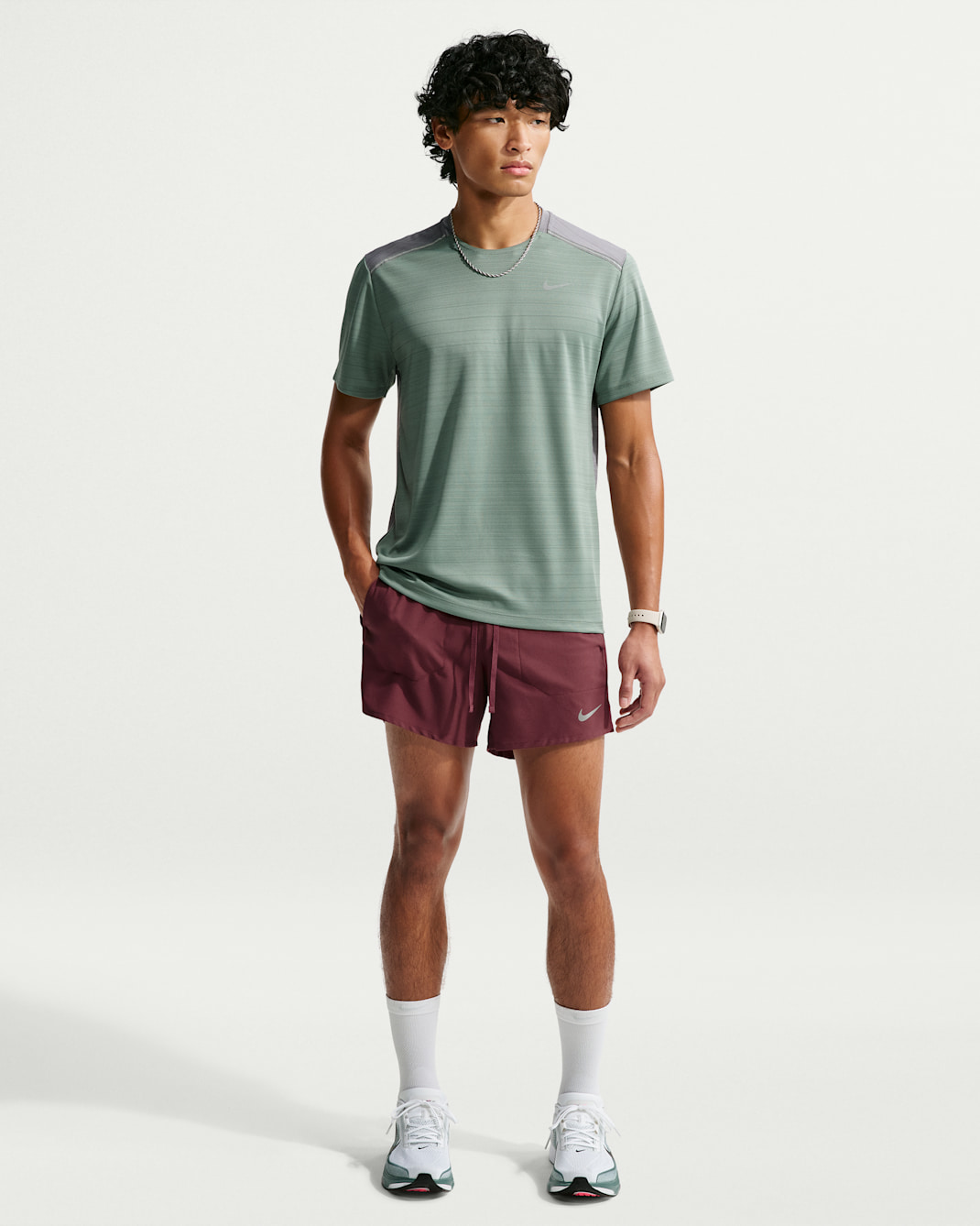 Nike Stride Men's Dri-FIT 5" 2-in-1 Running Shorts - Light Boulder