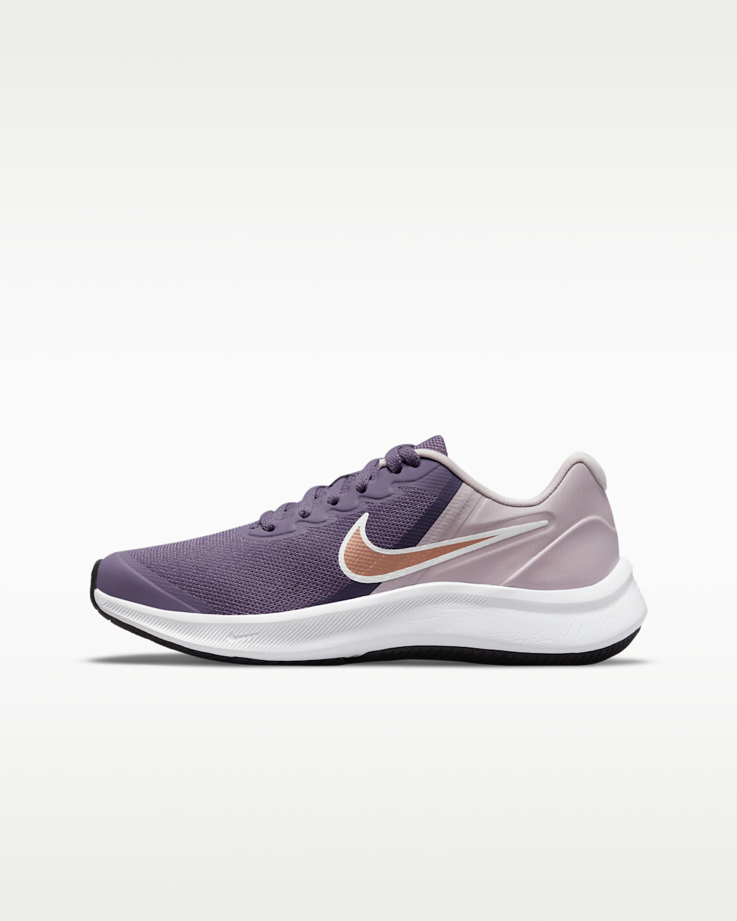 ナイキ スター ランナー 3 ジュニア ロード ランニングシューズ - キャニオンパープル/アメシストアッシュ/メタリックレッドブロンズ