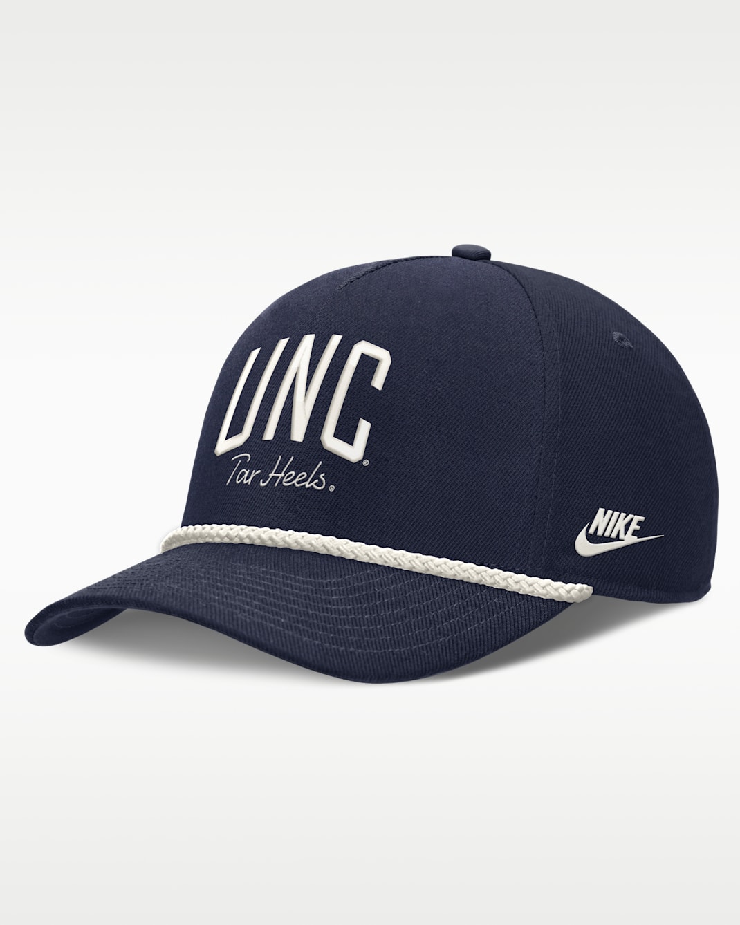 North Carolina Legacy Letter Rise Men's Nike Dri-FIT College A-Frame Adjustable Hat - Navy