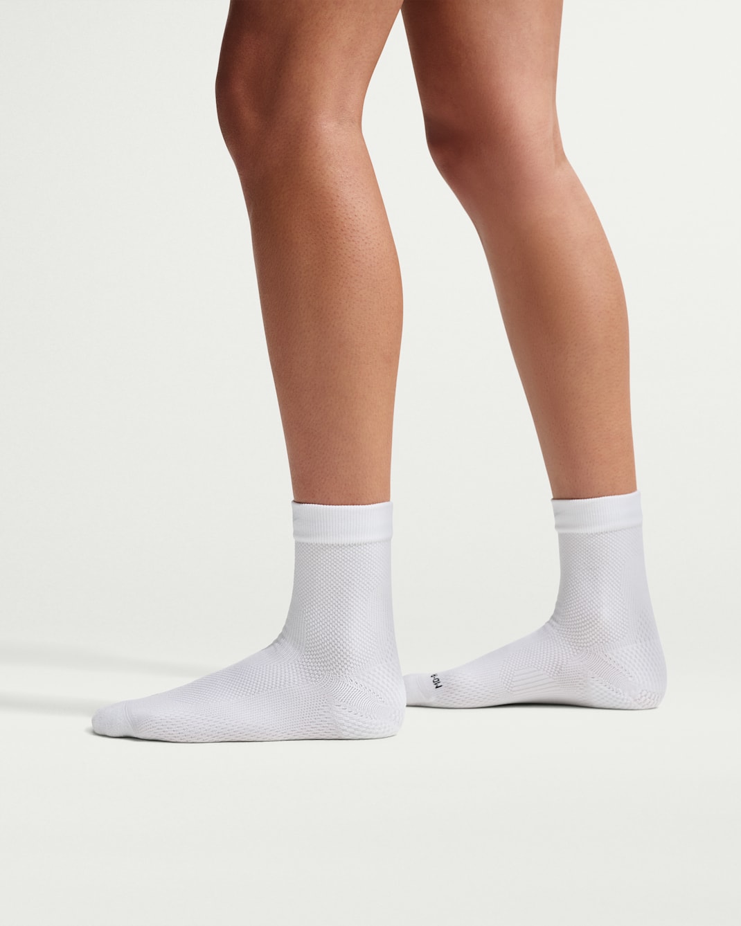 Nike Run Lightweight Running Micro-Crew Socks (1 Pair) - White/Black/Pure Platinum
