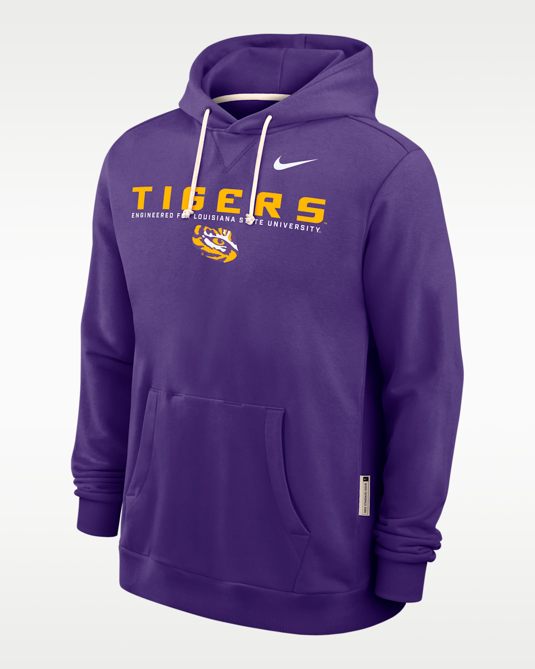 Sudadera con gorro sin cierre universitaria Nike Dri-FIT para hombre LSU Sideline - Morado