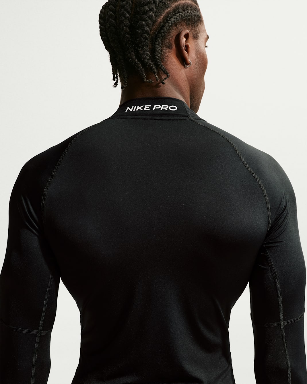Nike Pro Men's Dri-FIT Fitness Mock-Neck Long-Sleeve Top