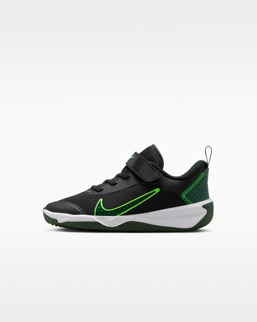 Nike Omni Multi-Court Little Kids' Shoes - Black/Green Strike/Fir