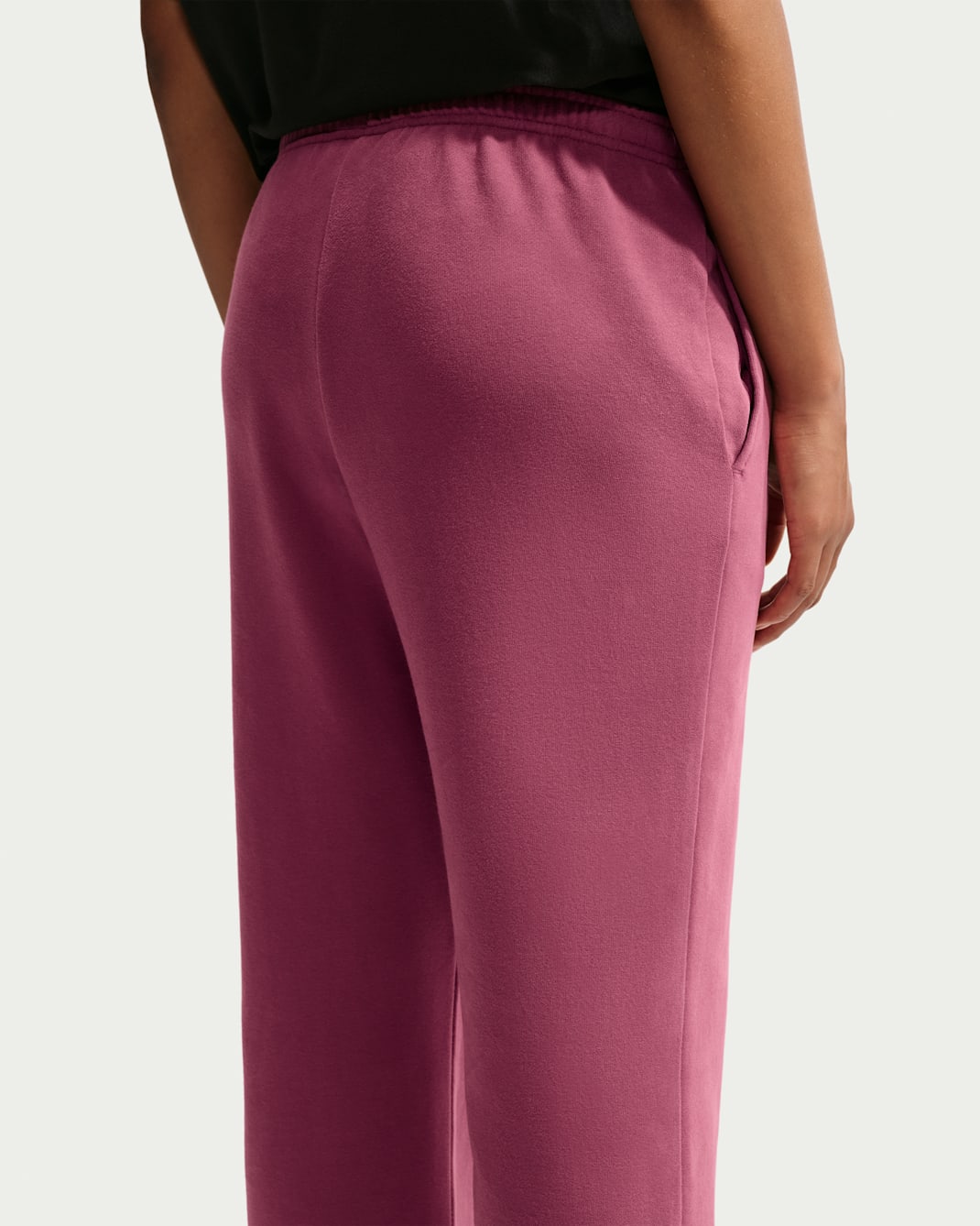 Nike Studio Fleece Lightweight "French Terry" Women's Mid-Rise Open-Hem Pants