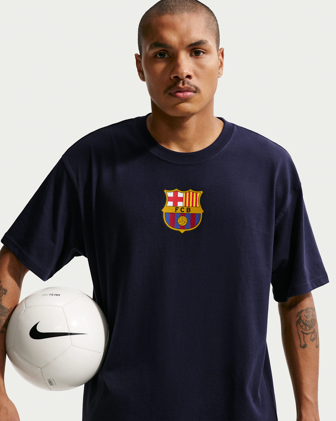 FC Barcelona Men's Nike Soccer T-Shirt - Blackened Blue