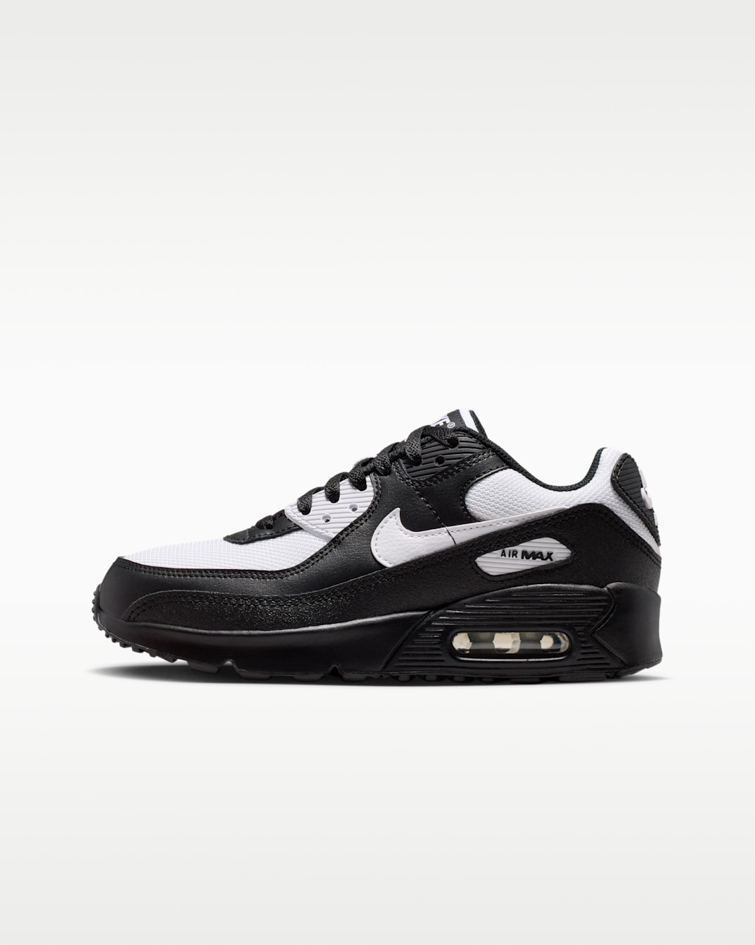 Nike Air Max 90 Big Kids' Shoes - Black/White