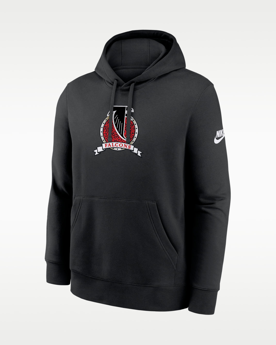 Sudadera con gorro sin cierre Nike de la NFL para hombre Atlanta Falcons Rewind Club - Negro