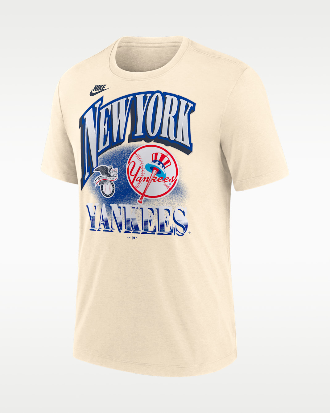 New York Yankees Vintage Men's Nike MLB T-Shirt - Natural