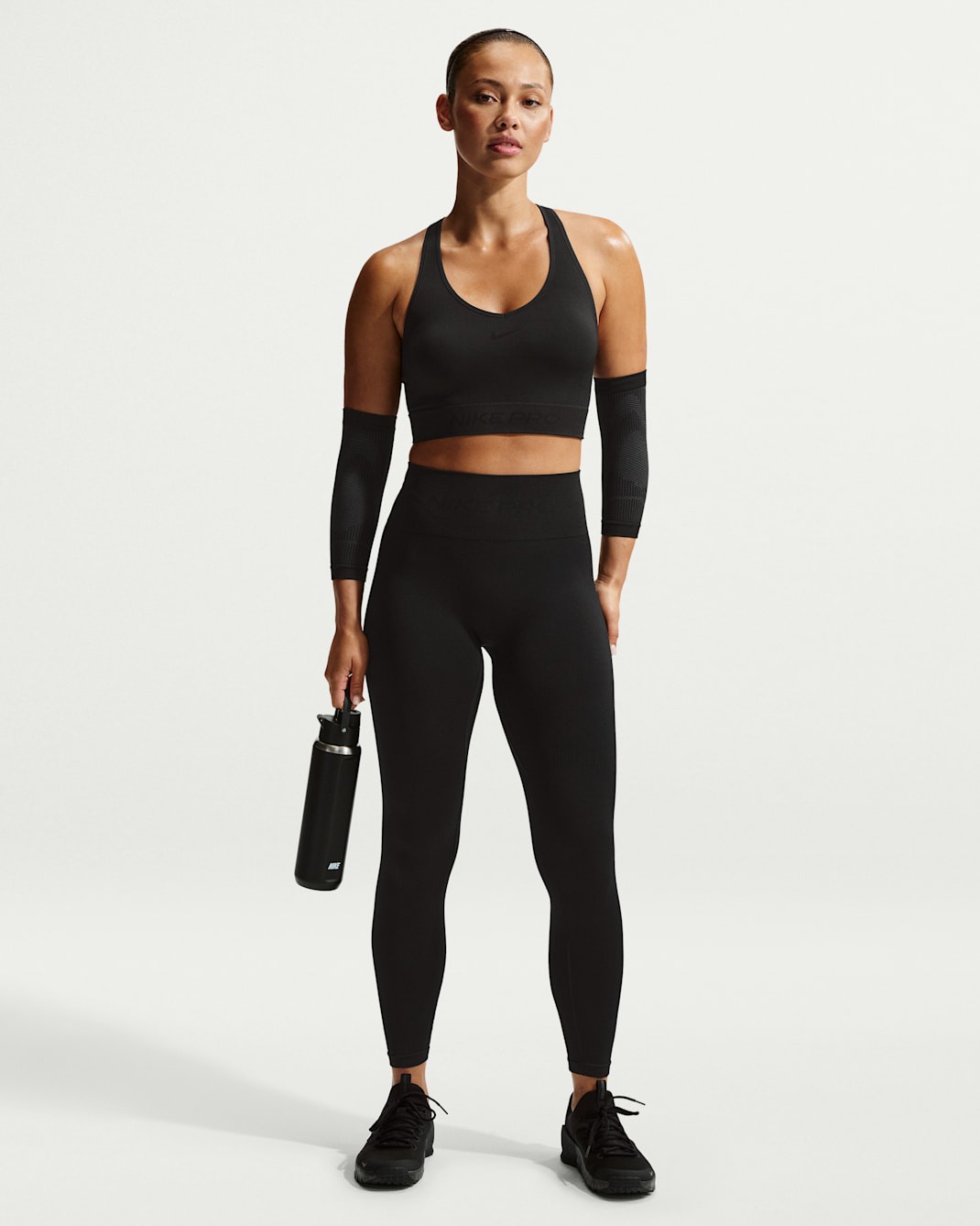 Leggings a 7/8 a vita alta Nike Pro Seamless – Donna - Nero