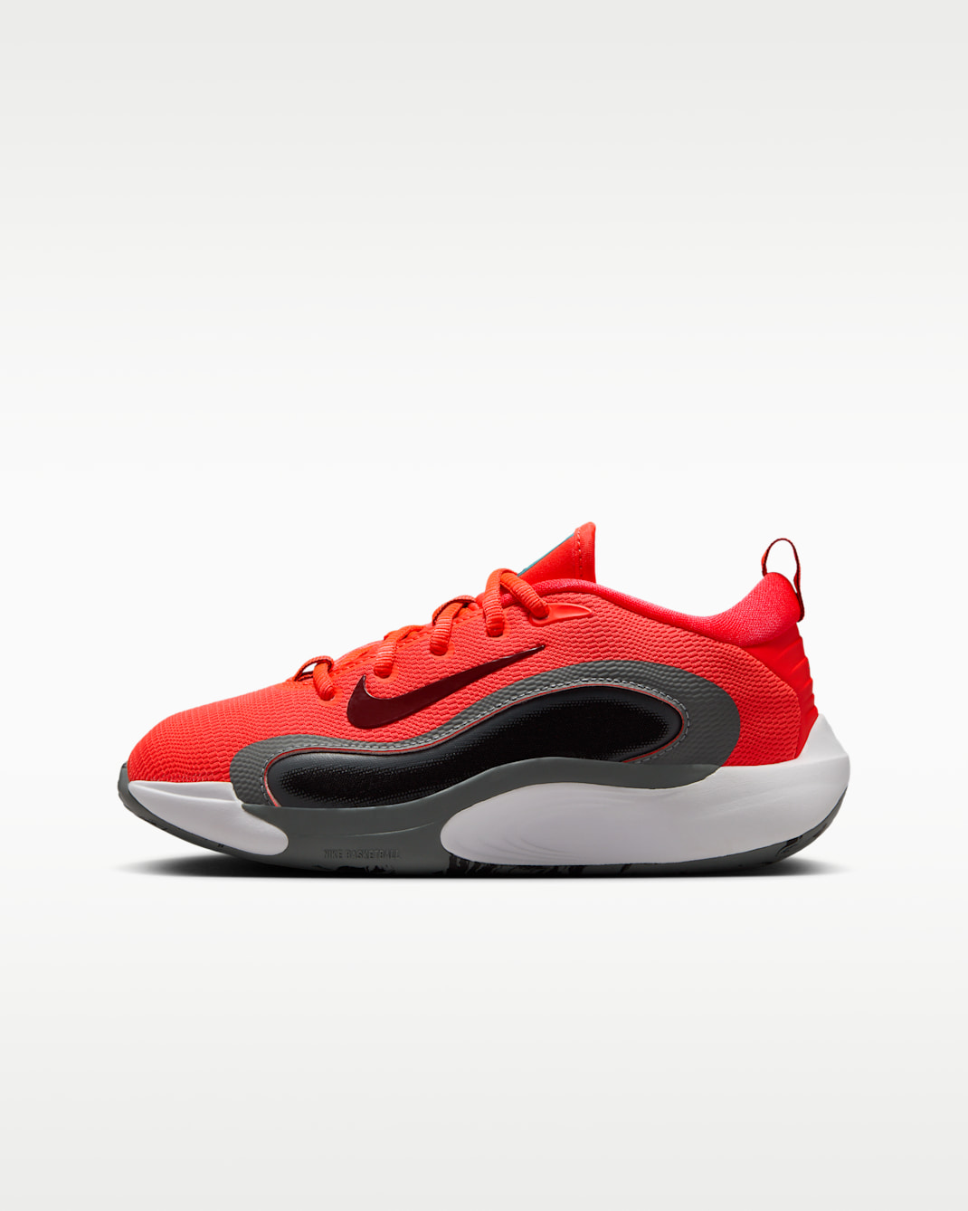 Nike IsoFly 大童籃球鞋 - Bright Crimson/Smoke Grey/黑色/Team Red
