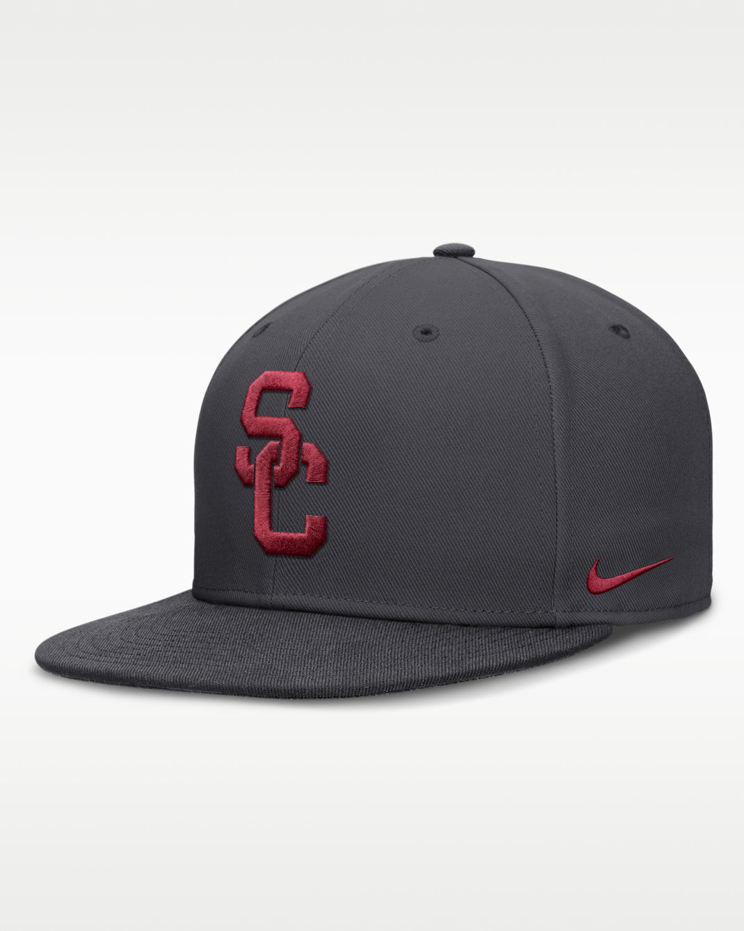USC Pro Men's Nike Dri-FIT College Fitted Hat - Anthracite