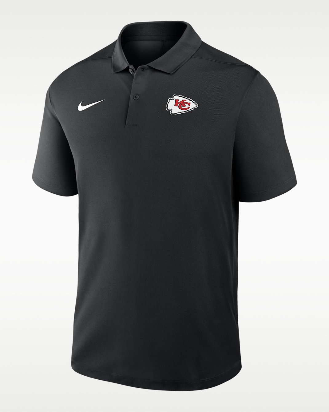 Polo Nike Dri-FIT de la NFL para hombre Kansas City Chiefs Logo Victory - Negro