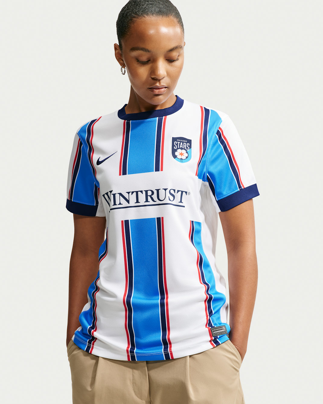 Jersey Nike Dri-FIT Replica del Chicago Stars Stadium Edition para mujer - Azul resplandor