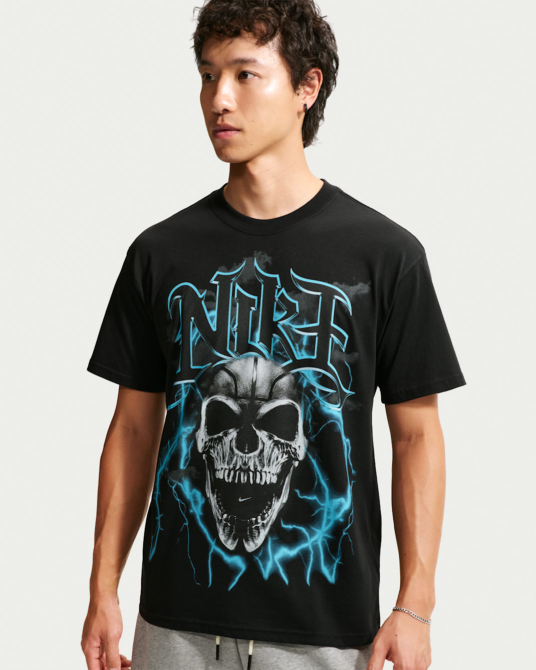 เสื้อยืดบาสเก็ตบอลผู้ชาย Nike - ดำ