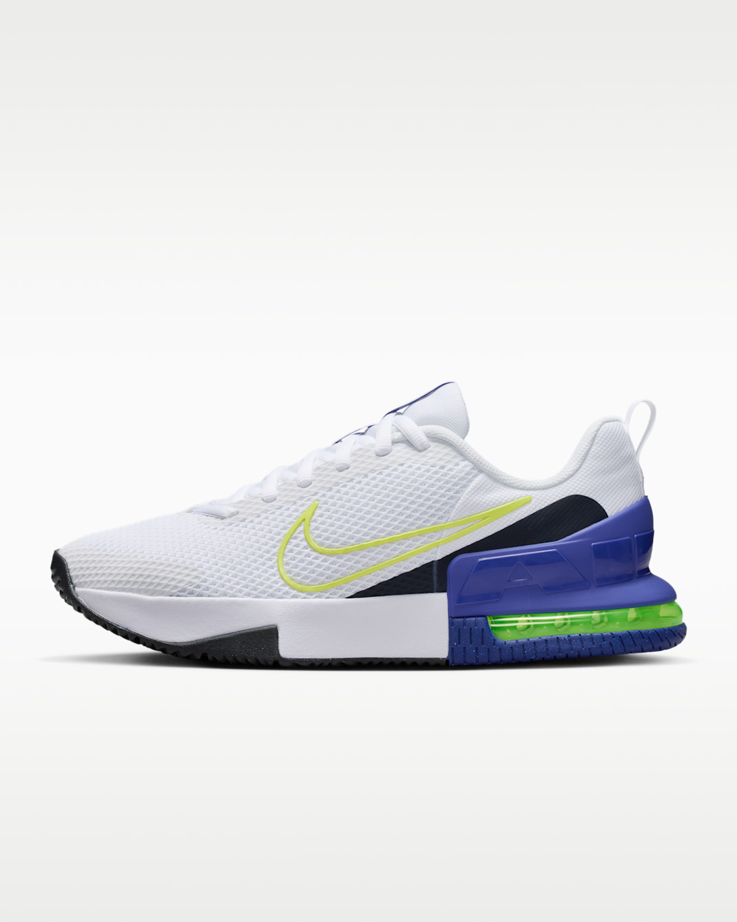Nike Air Max Alpha Trainer 6 Men's Workout Shoes - White/Persian Violet/Obsidian/Light Lemon Twist