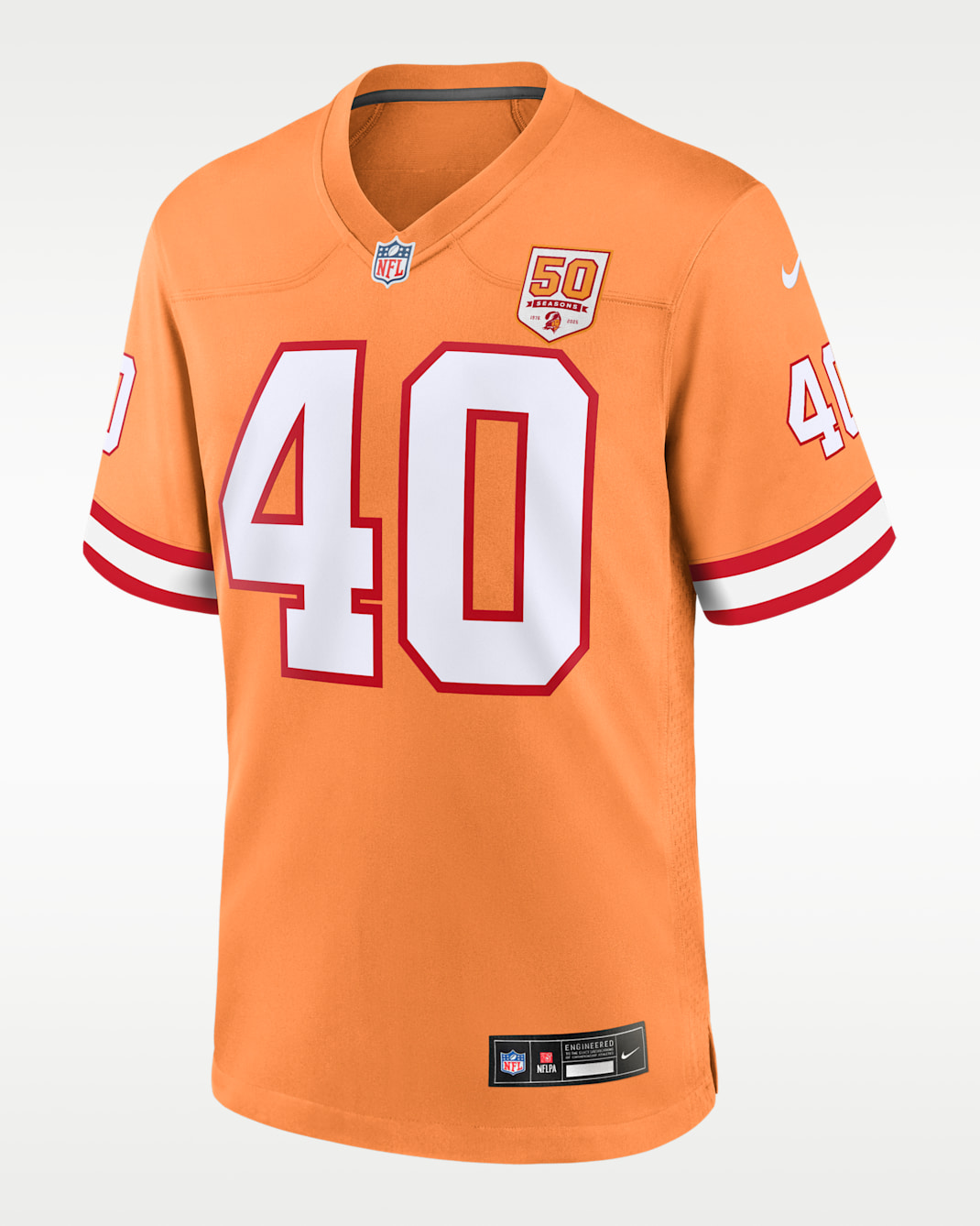 Mike Alstott Tampa Bay Buccaneers 50th Anniversary Men's Nike NFL Game Jersey - Orange