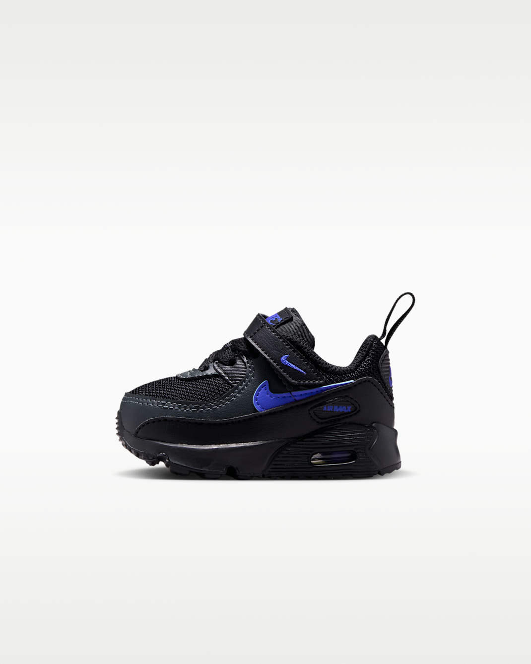 Nike Max 90 Baby/Toddler Shoes - Black/Dark Smoke Grey/Racer Blue