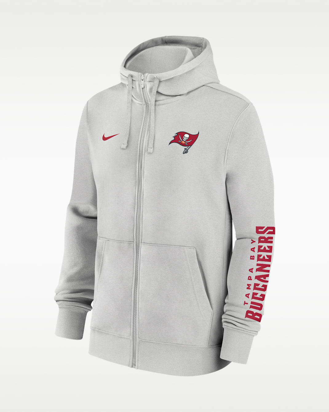 Tampa Bay Buccaneers Club Men's Nike NFL Full-Zip Hoodie - Grey