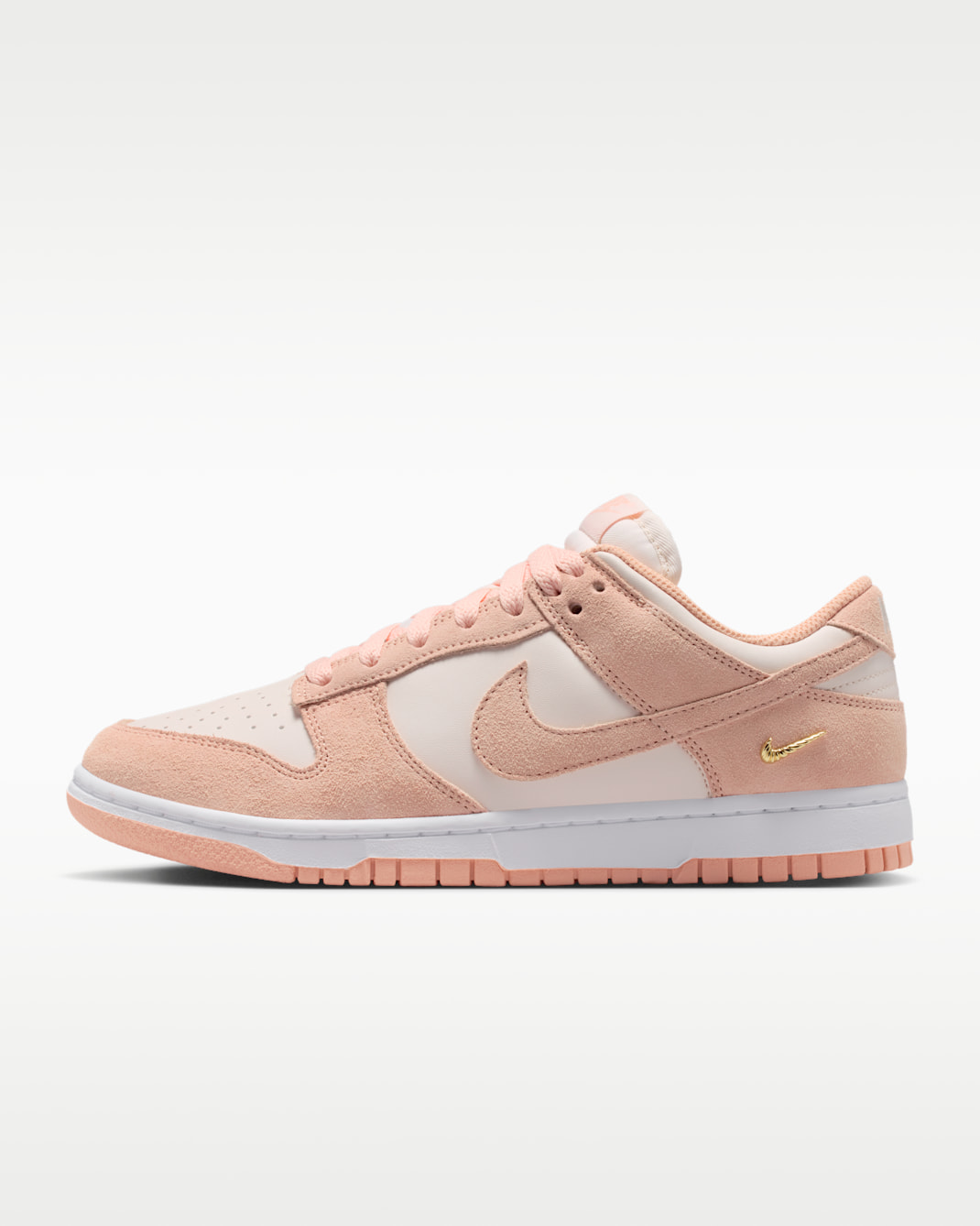 Nike Dunk Low Suede Women's Shoes - Sunset Haze/Chalk/White/Sunset Haze