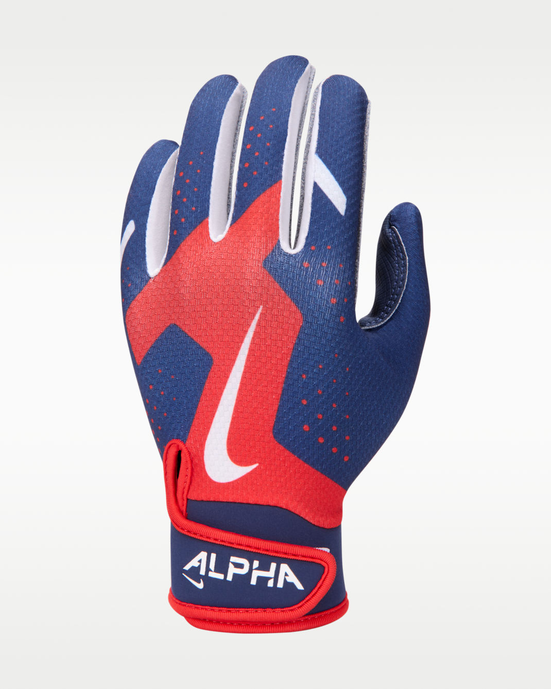 Nike Alpha 2.0 Kids' T-Ball Batting Gloves - Pimento/Midnight Navy/White