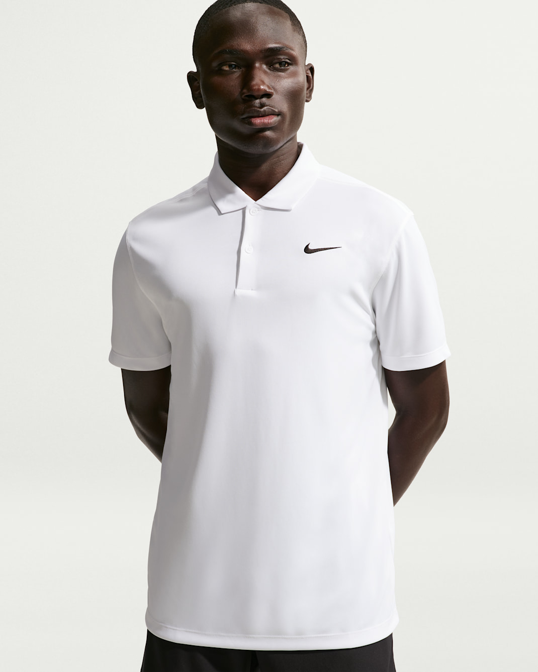 NikeCourt Dri-FIT Men's Tennis Polo - White/Black
