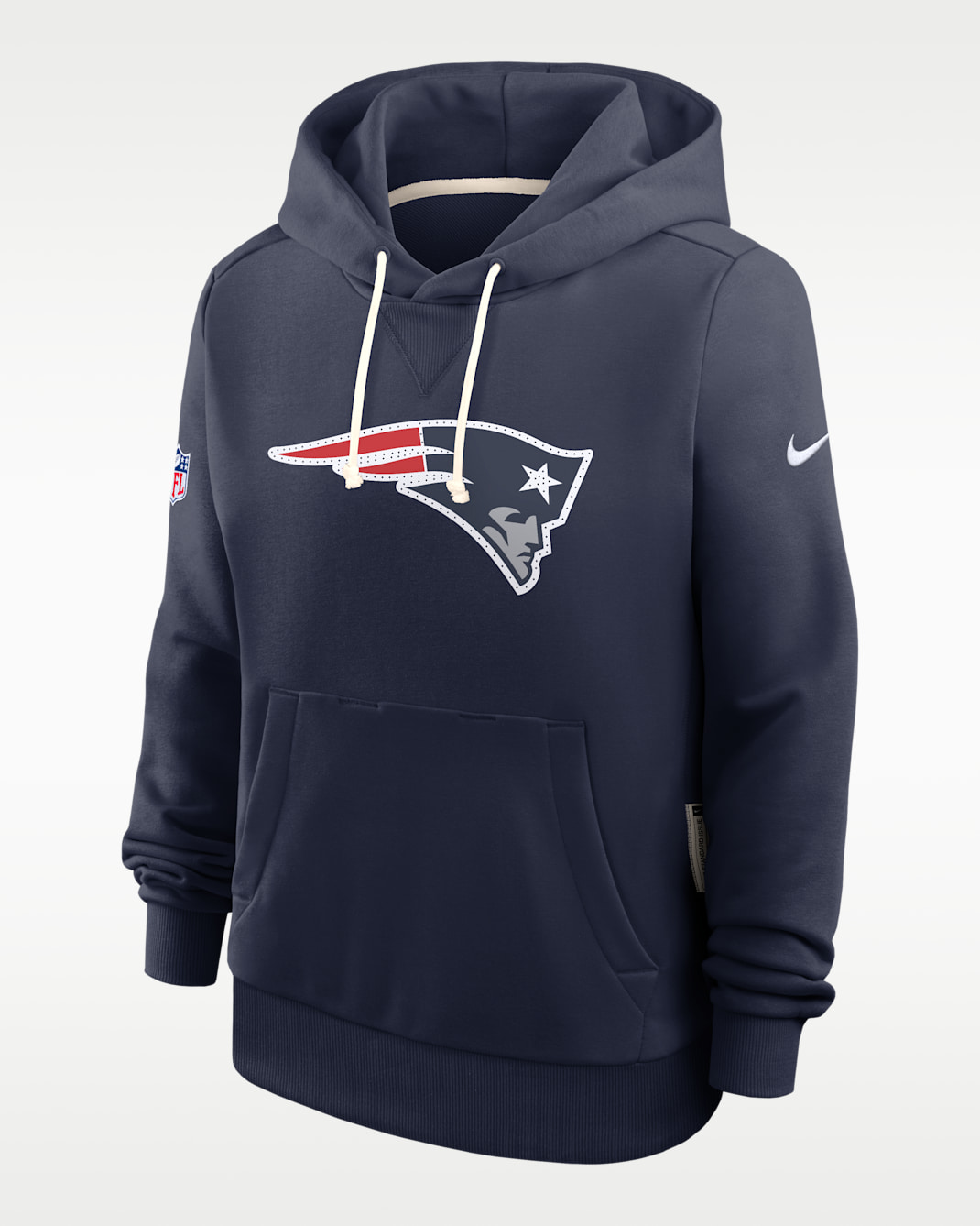 New England Patriots Sideline Women's Nike Dri-FIT NFL Pullover Hoodie - Navy