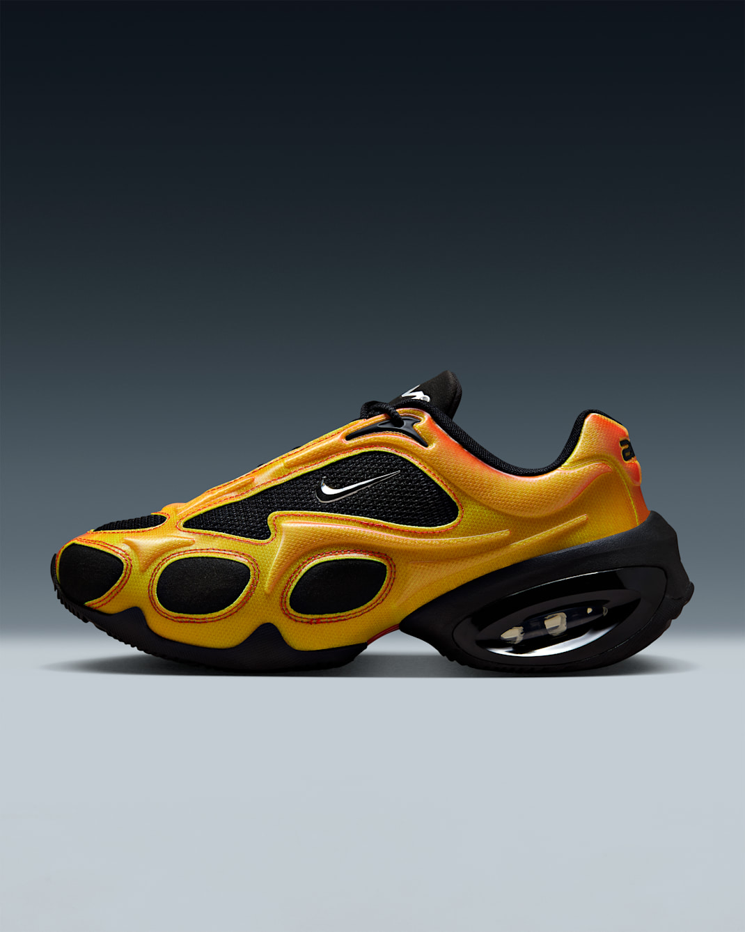 ナイキ エア マックス ミューズ SE ウィメンズシューズ - ブラック/ブライトクリムゾン/ボルト/メタリックシルバー