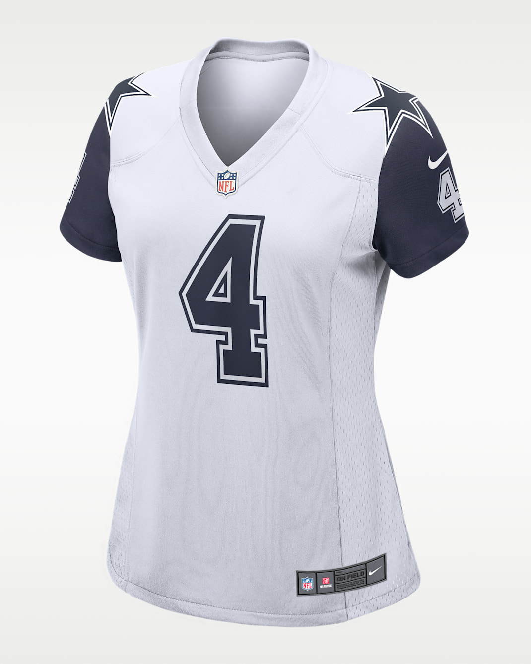 NFL Dallas Cowboys (Dak Prescott) Women's Game Football Jersey - White