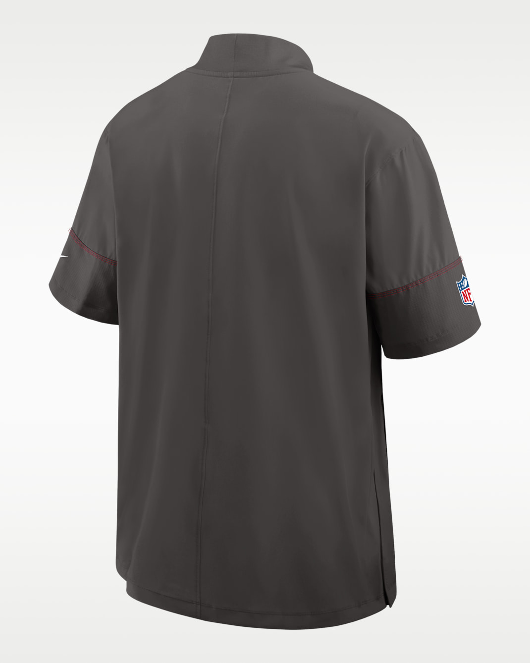 Tampa Bay Buccaneers Sideline Coach Men's Nike NFL 1/2-Zip Short-Sleeve Hooded Jacket