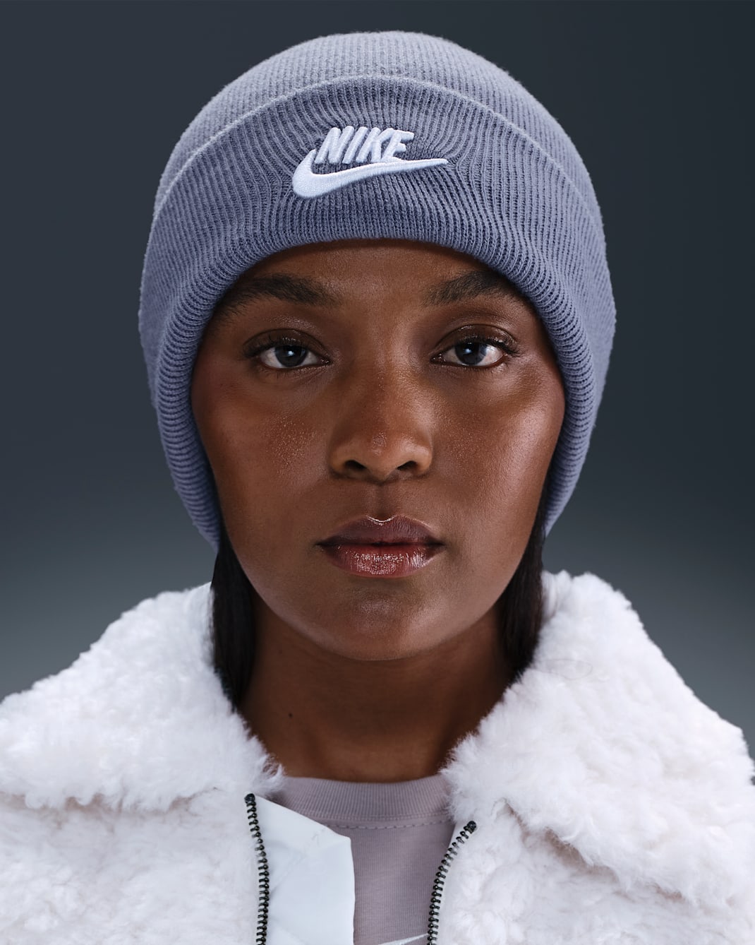 Nike Peak Futura Beanie - World Indigo/White