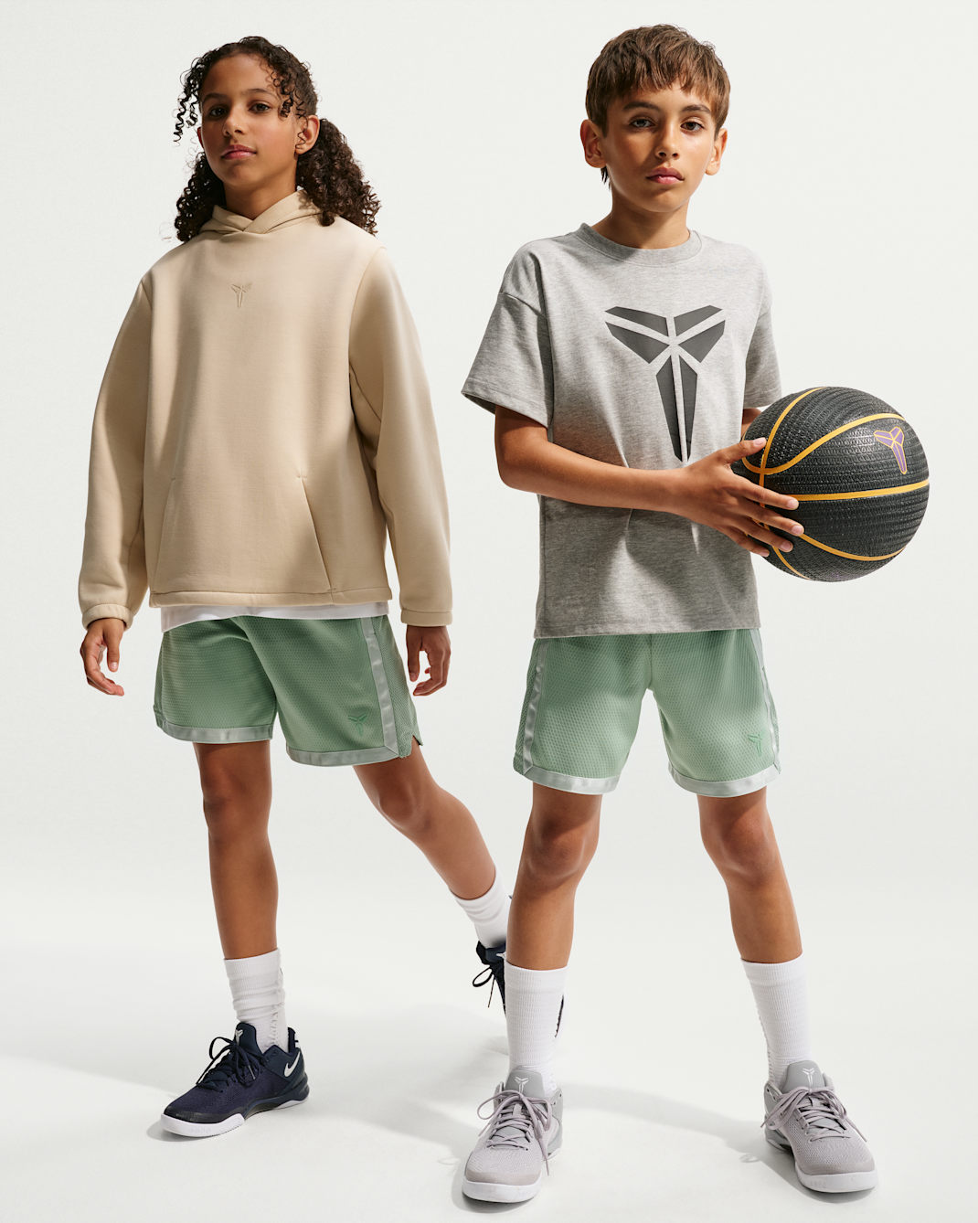 Kobe Big Kids' Dri-FIT Mamba Shorts - Steam/Steam