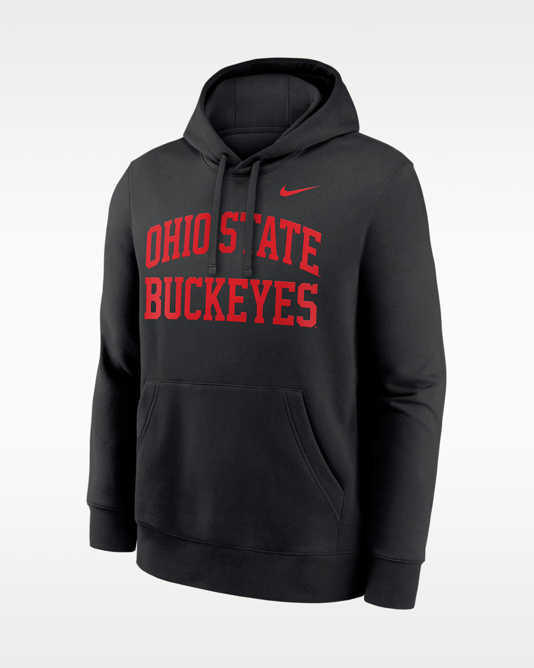 Sudadera con gorro sin cierre universitaria Nike para hombre Ohio State Primetime Arched Club - Negro