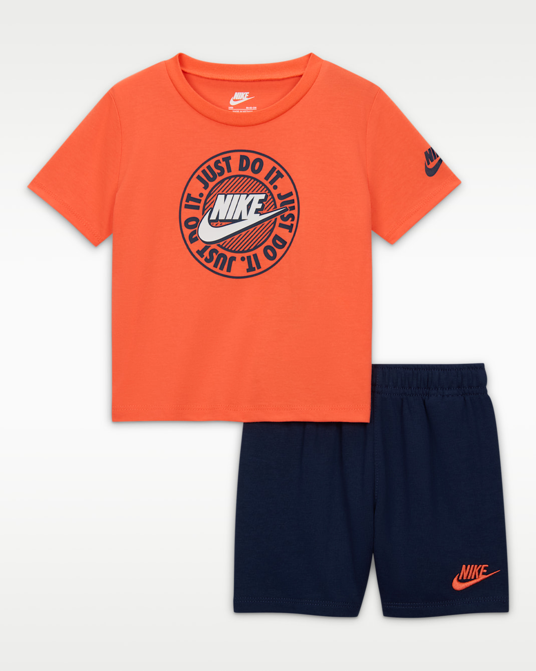 Conjunto de 2 piezas con shorts de French Terry para bebé Nike Sportswear - Azul marino medianoche