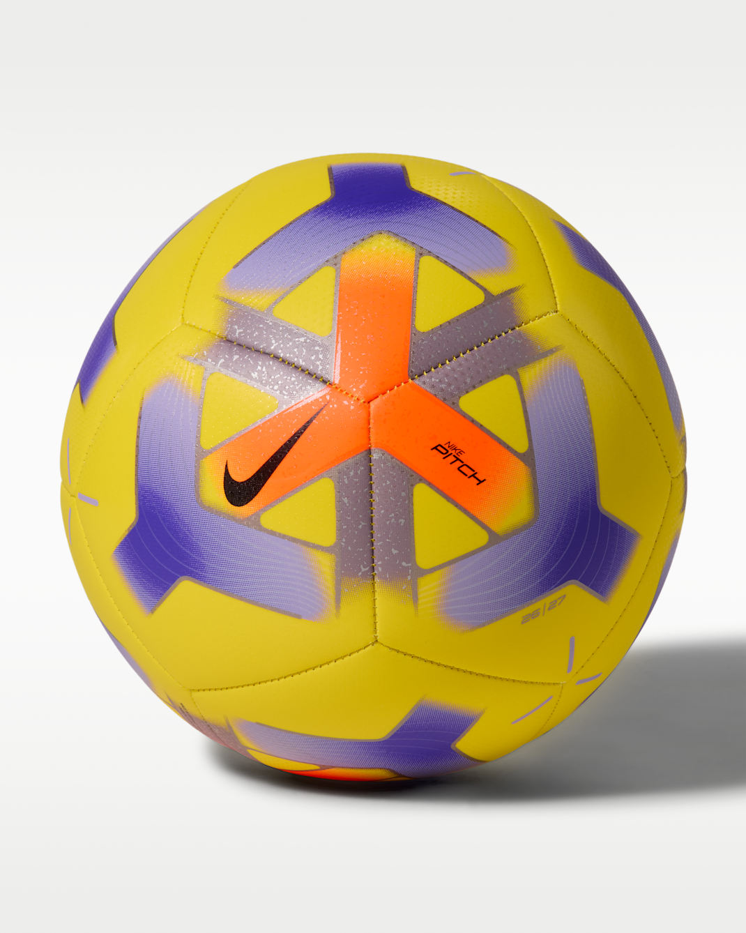 Nike Pitch Balón de fútbol - Amarillo/Hyper Crimson/Morado/Negro
