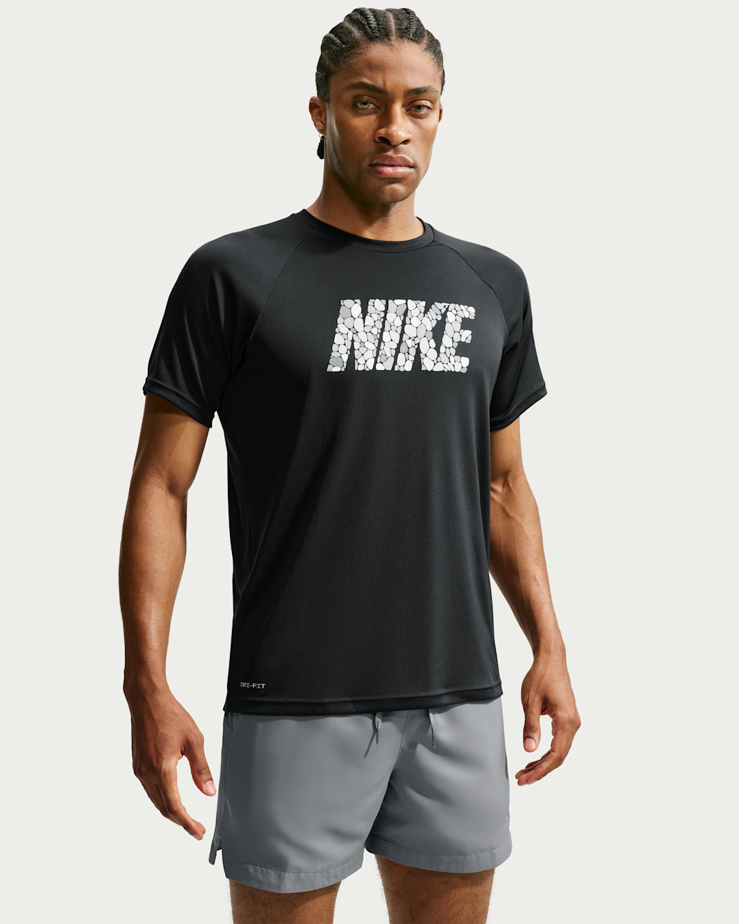 Nike Swim Hydroguard Men's Dri-FIT UV Short Sleeve Top - Black