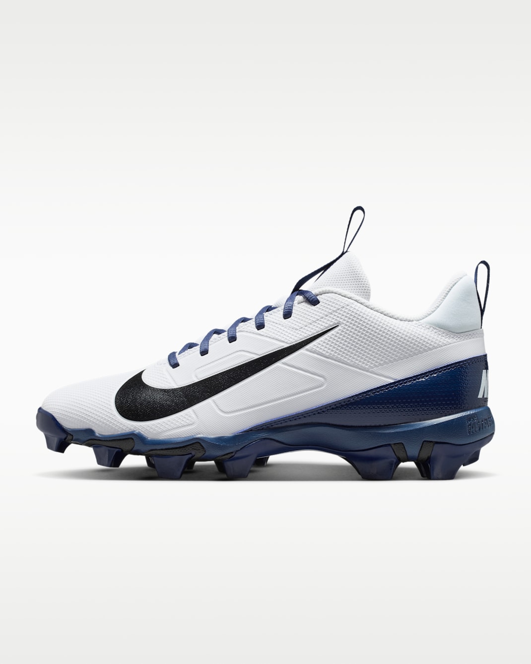 Nike Alpha Menace 4 Shark Football Cleats - White/Midnight Navy/Black