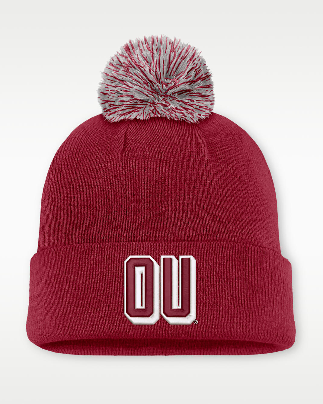 Gorro con dobladillo universitario Nike para hombre Oklahoma Peak - Carmesí team