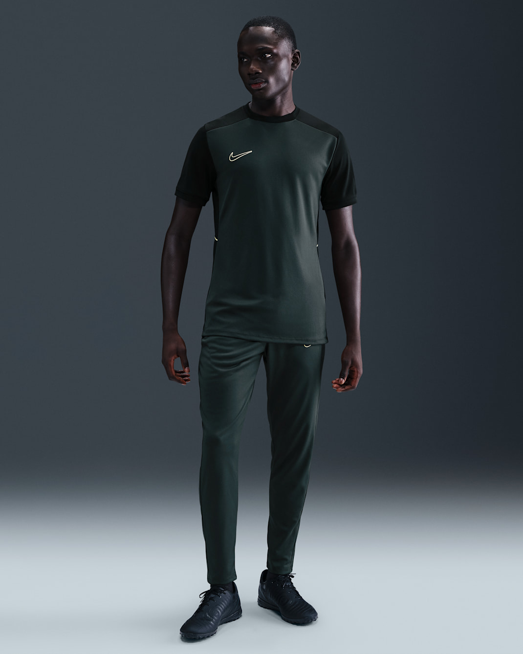 Nike Academy Men's Dri-FIT Soccer Pants - Seaweed/Black/Limelight