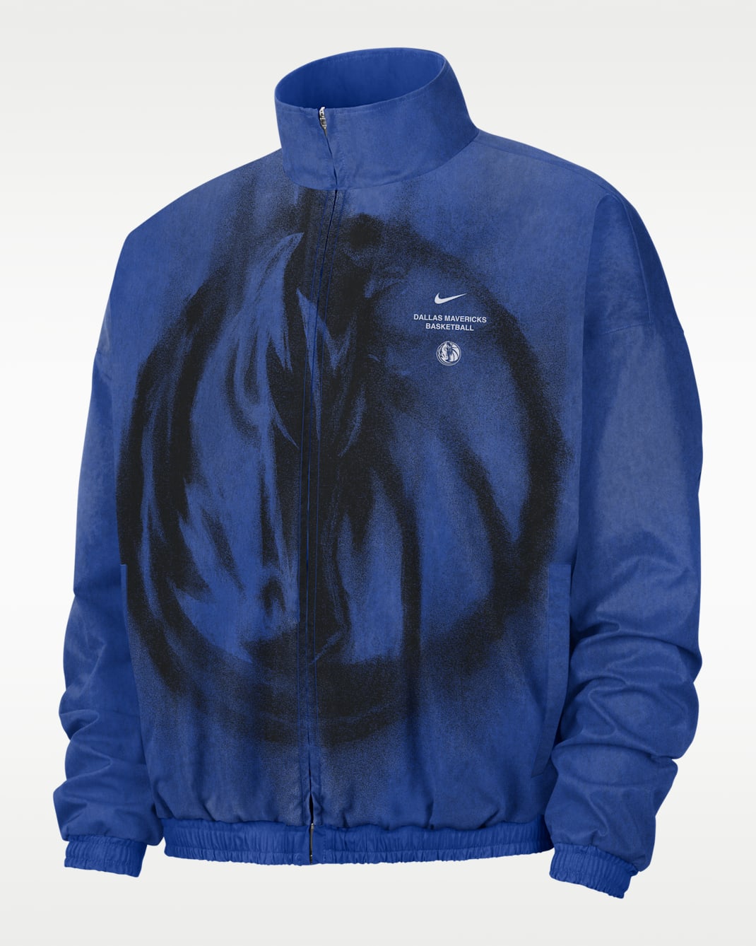 Dallas Mavericks Nike Standard Issue Men's Woven Basketball Jacket - Game Royal/Black