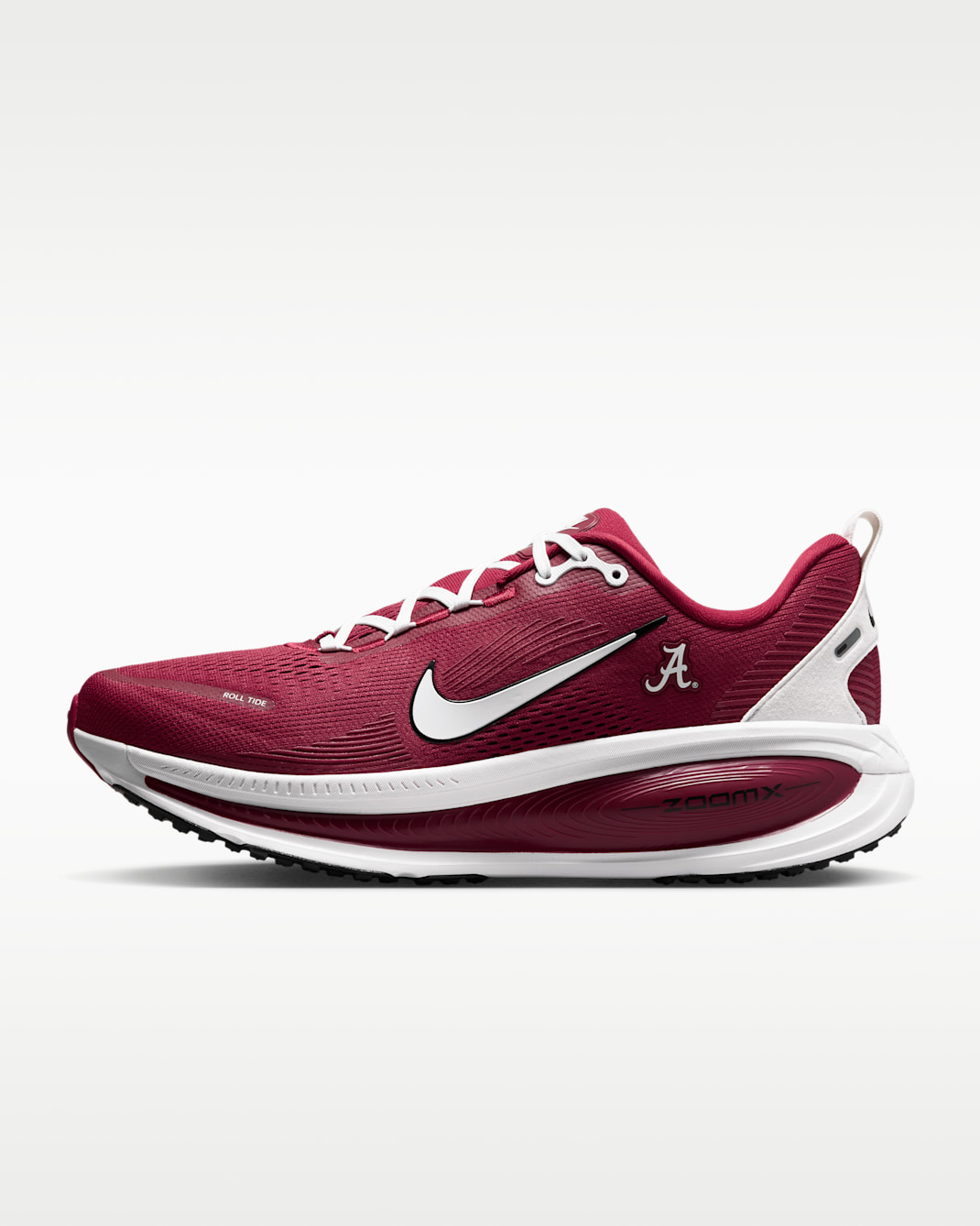 Nike College Vomero 18 (Alabama) Men's Road Running Shoes - Team Crimson/Black/White