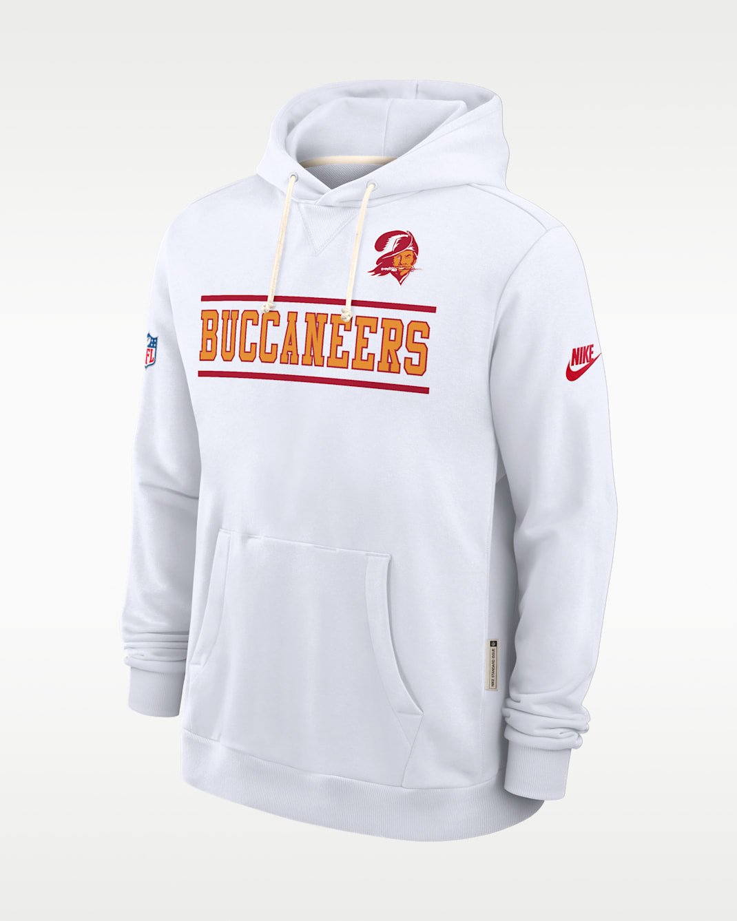 Tampa Bay Buccaneers Alt Standard Issue Men's Nike Dri-FIT NFL Pullover Hoodie - White