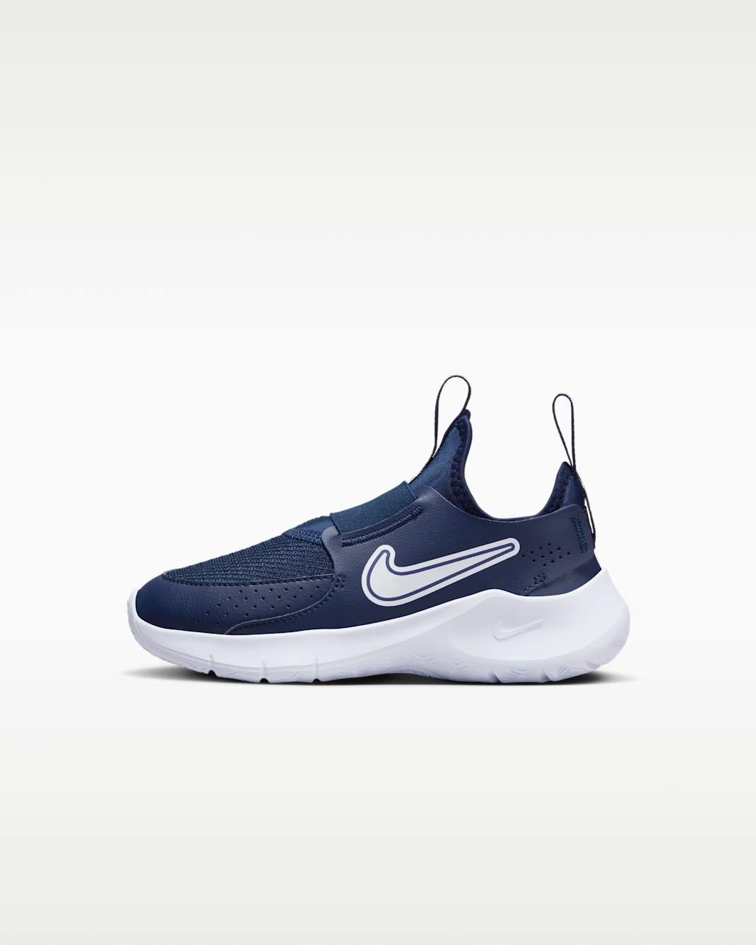 Tenis para niños de preescolar Nike Flex Runner 3 - Azul marino medianoche/Blanco