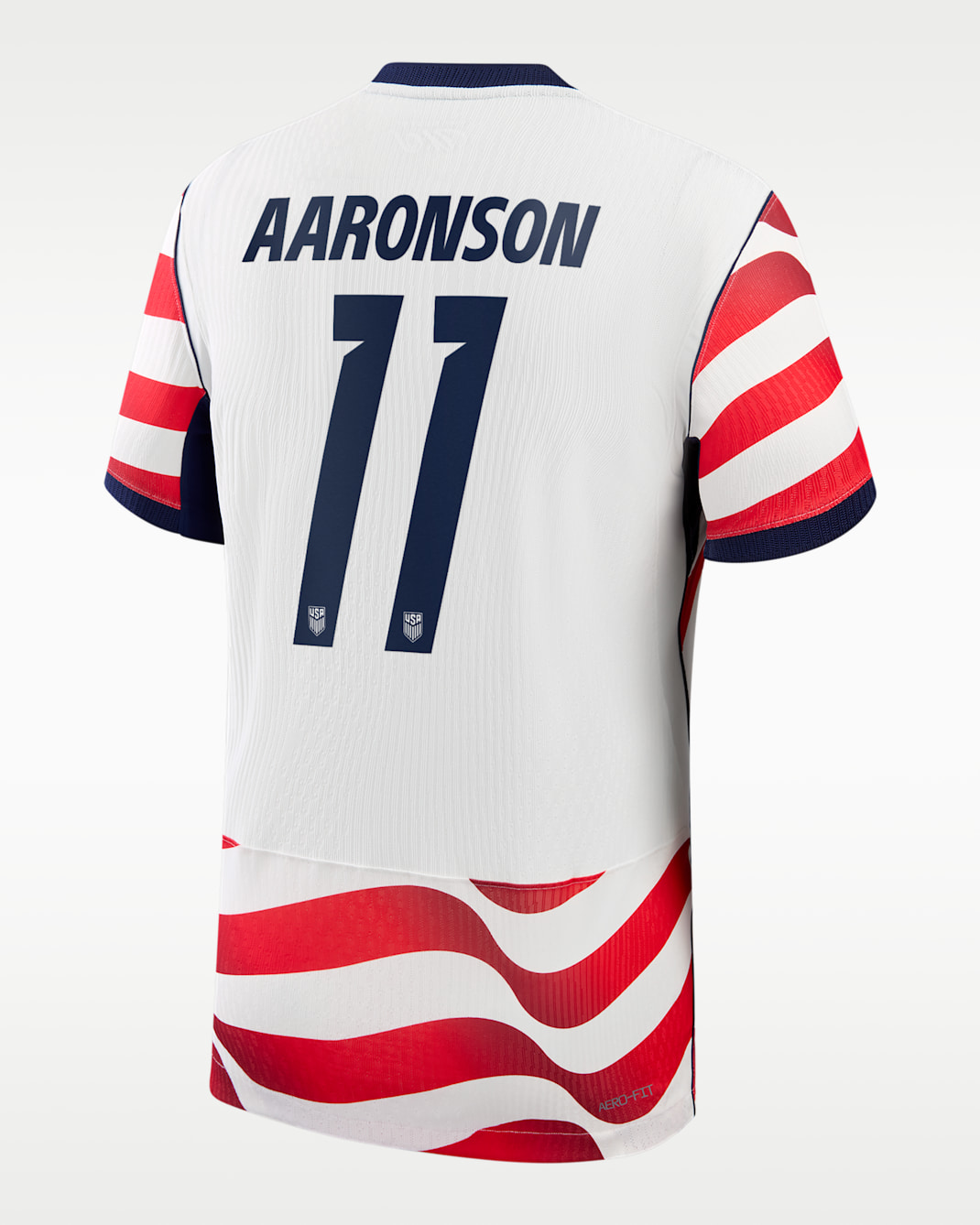 Brenden Aaronson USMNT 2026 Match Home Men's Nike Aero-FIT Soccer Jersey - White